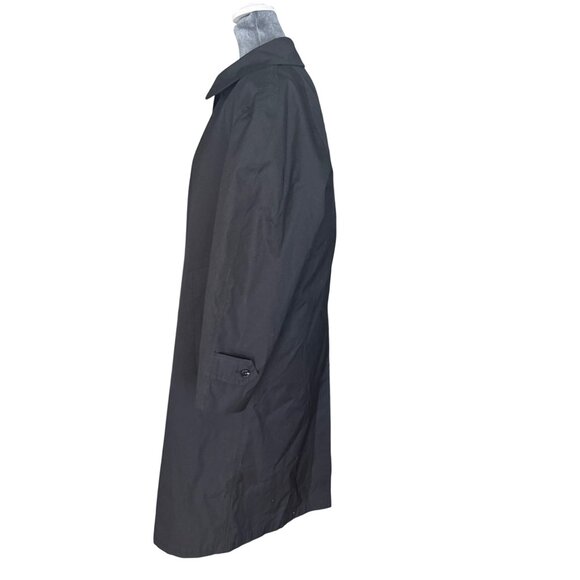 London Fog Vintage Black Mens Trench Coat with Removable Lining  Size 38 Short - Picture 4 of 15
